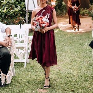 One Shoulder Bridesmaid Dress